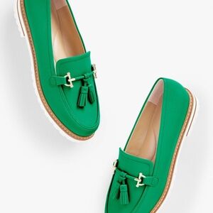 Talbots Laura Soft Nappa Leather Tassel Loafers - Sz 7